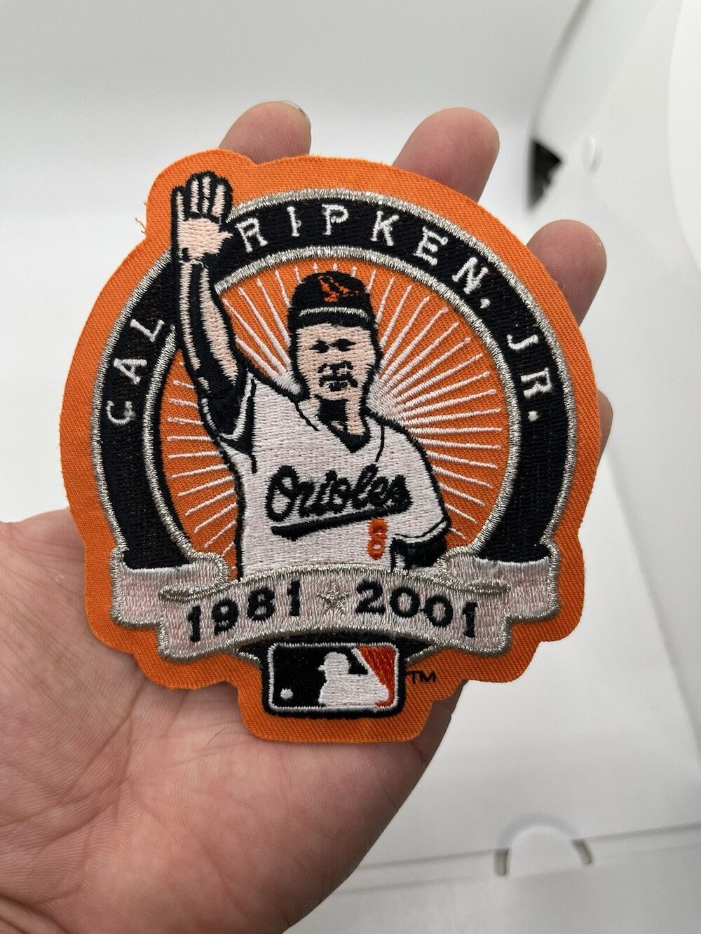 2001 Cal Ripken Farewell Tribute Patch Baltimore Orioles 1981-2001